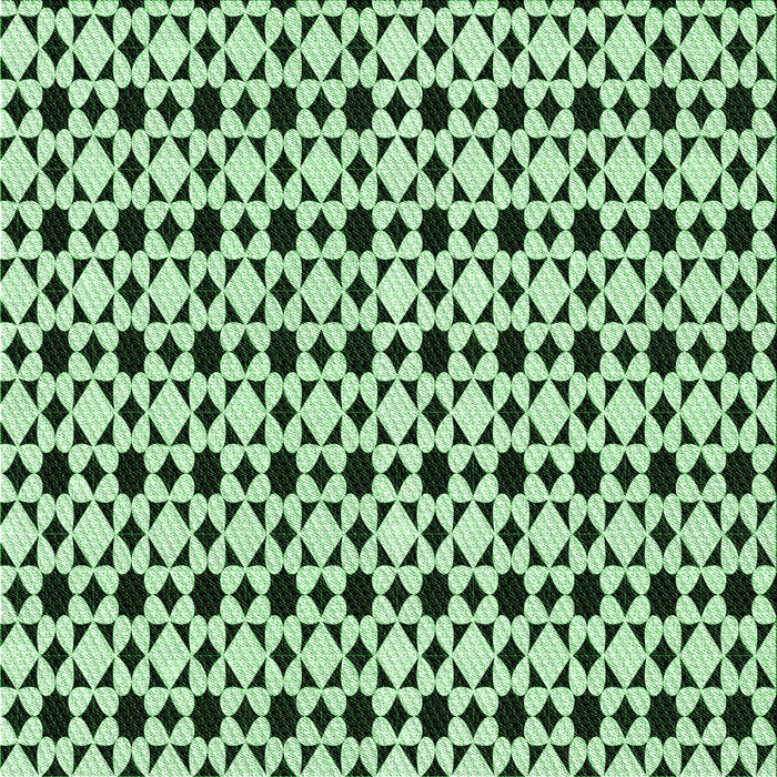 Round Patterned Medium Forest Green Rug, pat3897grn