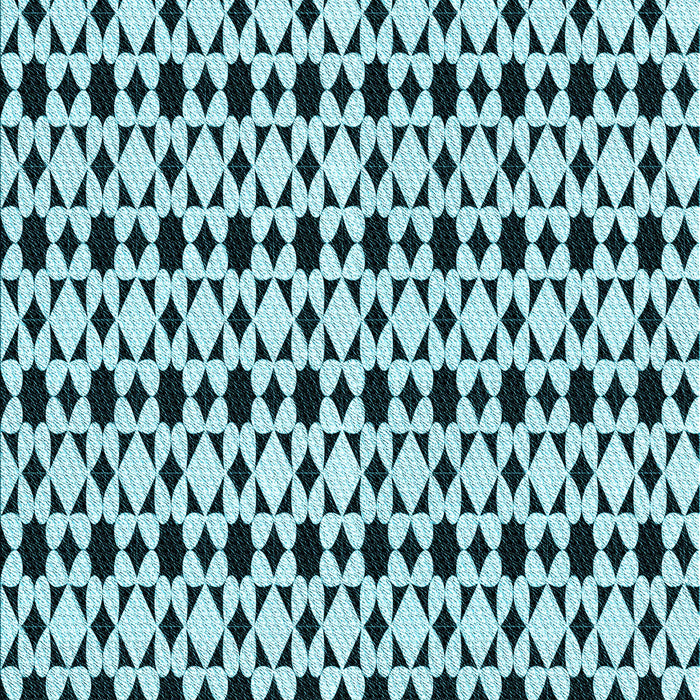 Patterned Medium Teal Green Rug, pat3897lblu