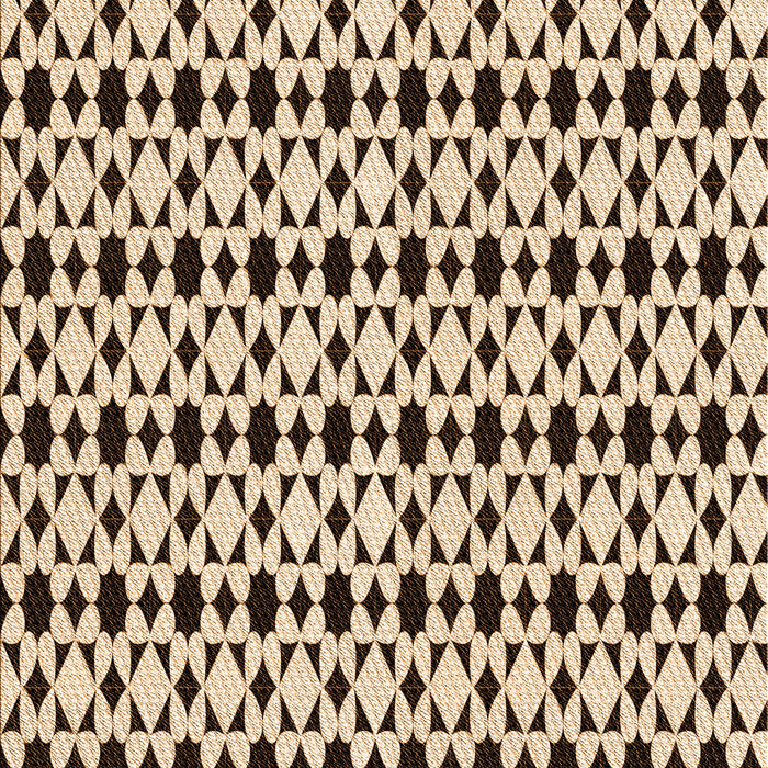 Patterned Deep Peach Orange Rug, pat3897org
