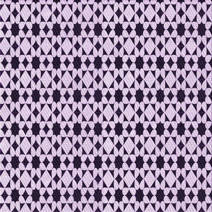 Round Patterned Purple Rug, pat3897pur