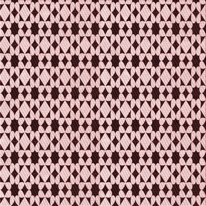 Round Patterned Brown Red Rug, pat3897rd