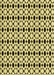 Machine Washable Transitional Mustard Yellow Rug, wshpat3897yw