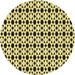 Square Machine Washable Transitional Mustard Yellow Rug in a Living Room, wshpat3897yw