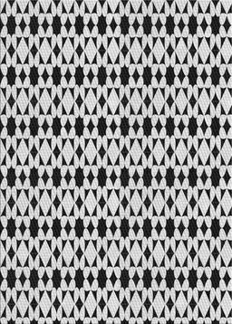 Patterned Platinum Gray Novelty Rug, pat3897