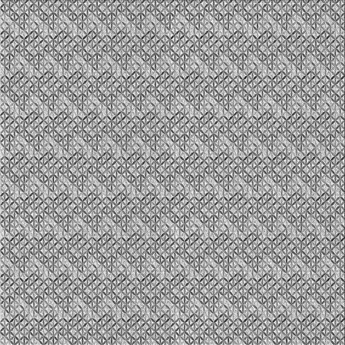 Round Patterned Smokey Gray Rug, pat3898gry
