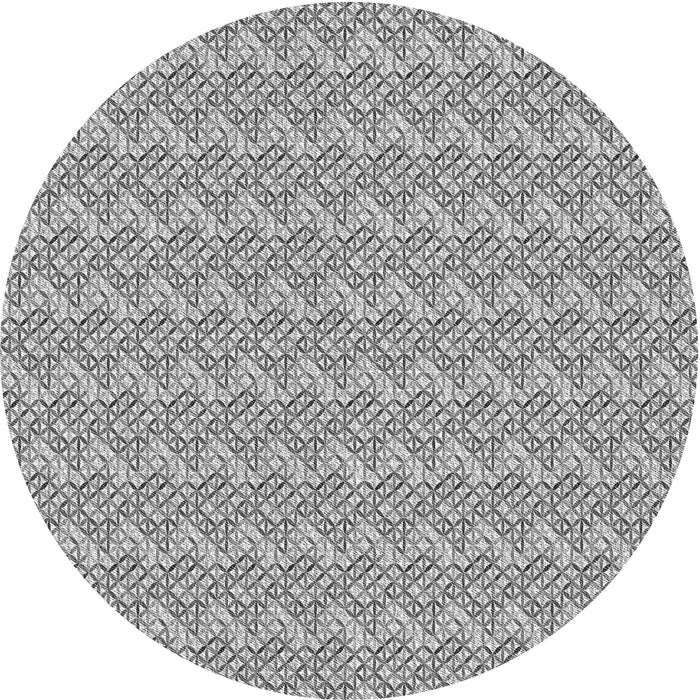 Square Patterned Smokey Gray Rug, pat3898gry