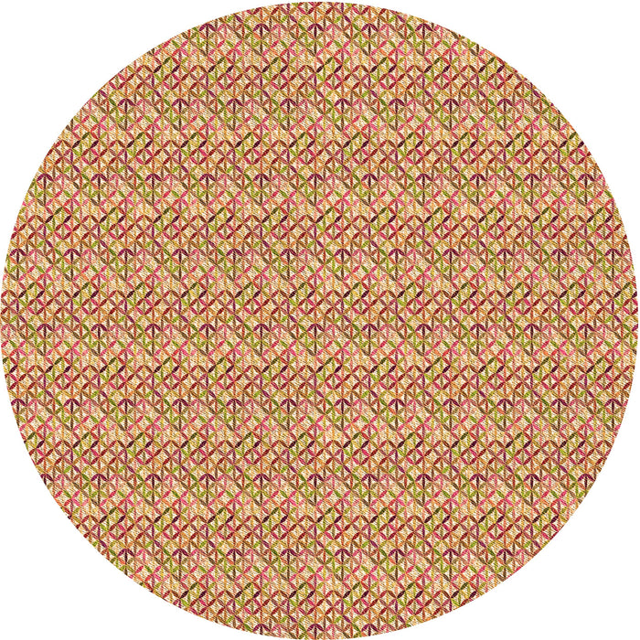 Square Patterned Red Rug, pat3898org