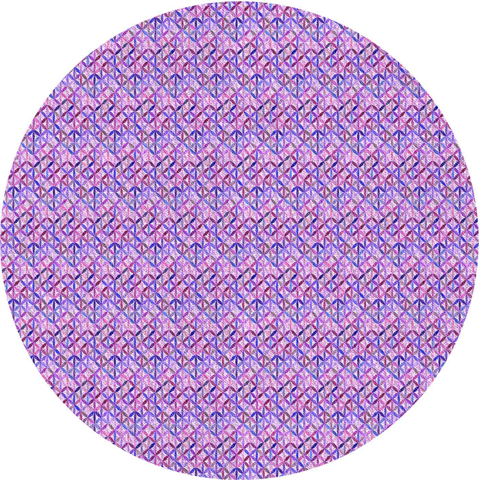 Square Patterned Mauve Purple Rug, pat3898pur