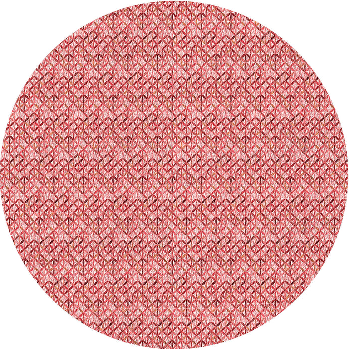 Square Machine Washable Transitional Pastel Pink Rug in a Living Room, wshpat3898rd