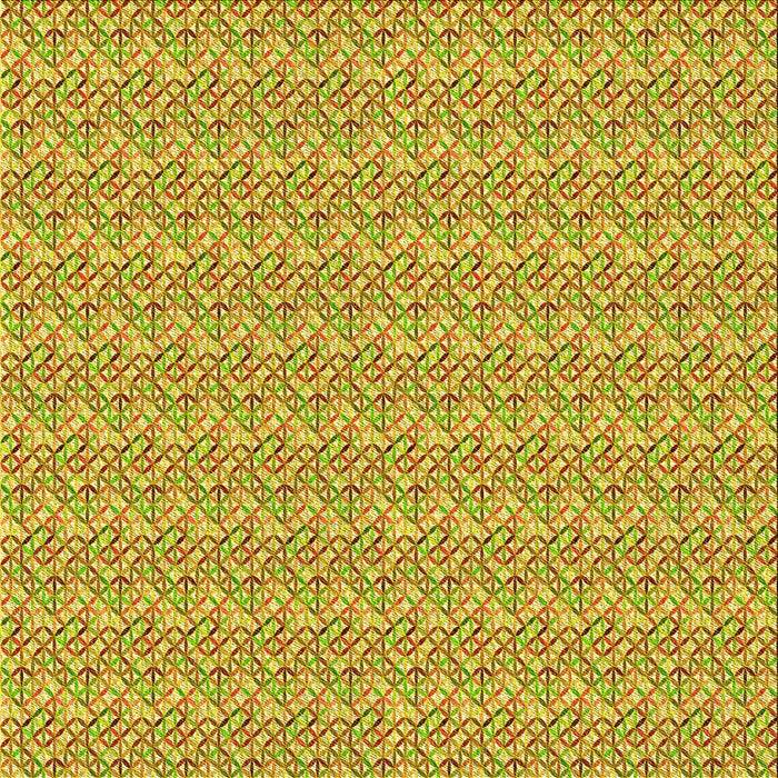 Round Patterned Sedona Brown Rug, pat3898yw