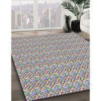 Patterned Purple Novelty Rug, pat3898