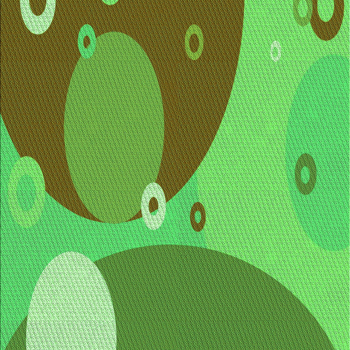 Patterned Neon Green Rug, pat3899grn