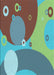 Patterned Turquoise Green Rug, pat3899lblu