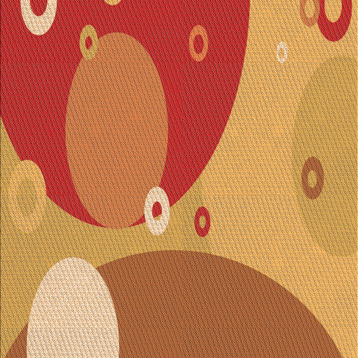 Patterned Scarlet Red Rug, pat3899org