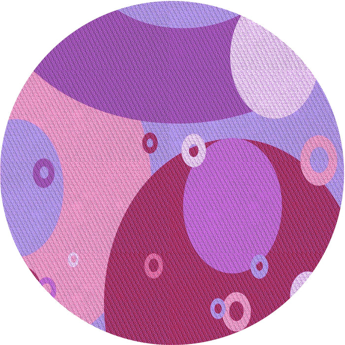 Square Patterned Violet Purple Rug, pat3899pur