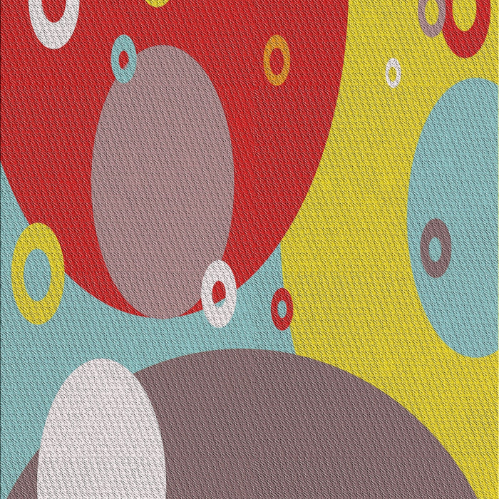 Patterned Fire Brick Red Novelty Rug, pat3899