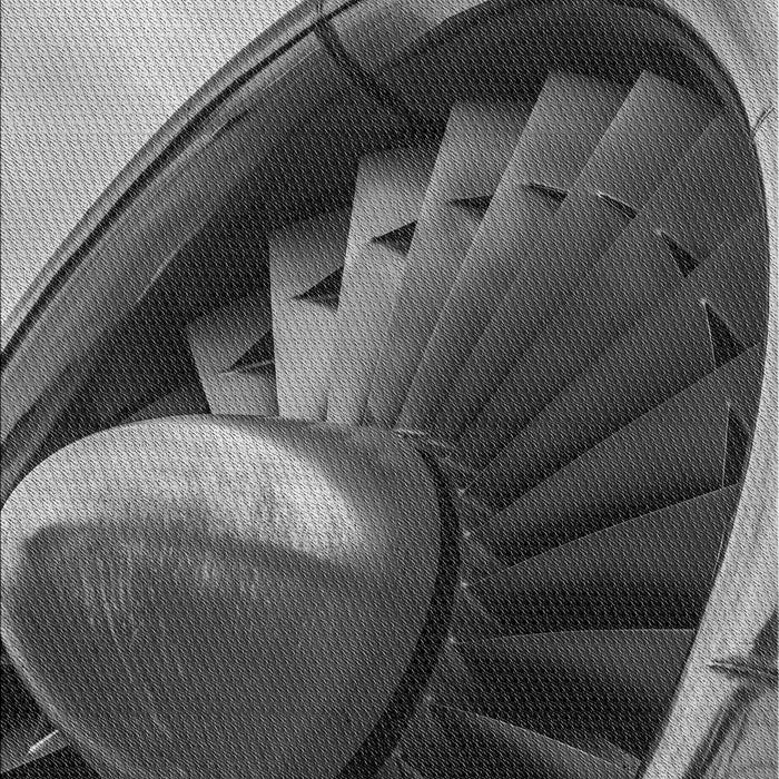 Patterned Charcoal Black Novelty Rug, pat389