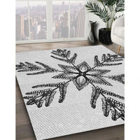 Patterned Off-White Novelty Rug, pat38