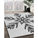 Patterned Off-White Novelty Rug in Family Room, pat38