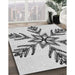 Machine Washable Transitional White Smoke Rug in a Family Room, wshpat38
