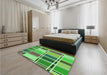 Patterned Green Rug in Family Room, pat39grn