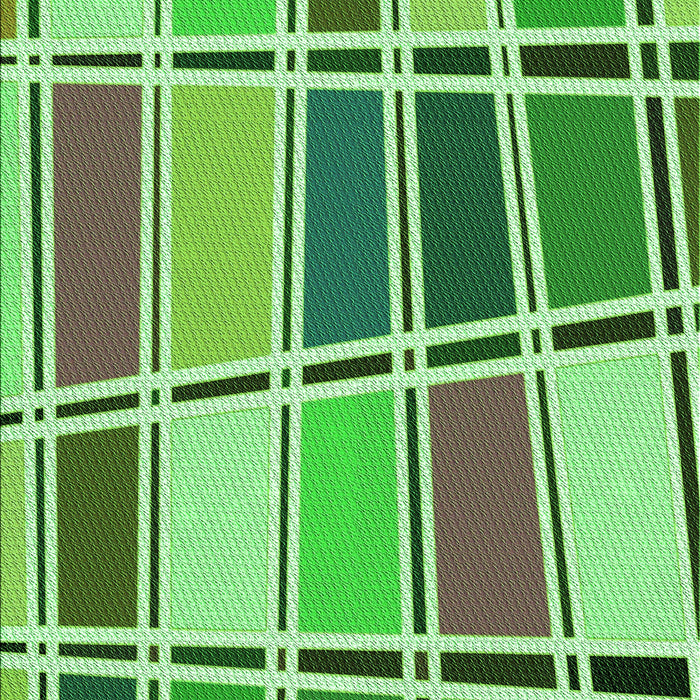 Square Patterned Green Rug in a Living Room, pat39grn