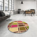 Patterned Yellow Rug in a Kitchen, pat39org