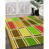 Patterned Dark Bisque Brown Rug, pat39yw