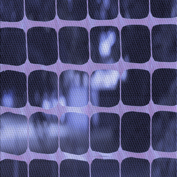 Patterned Medium Slate Blue Rug, pat390blu