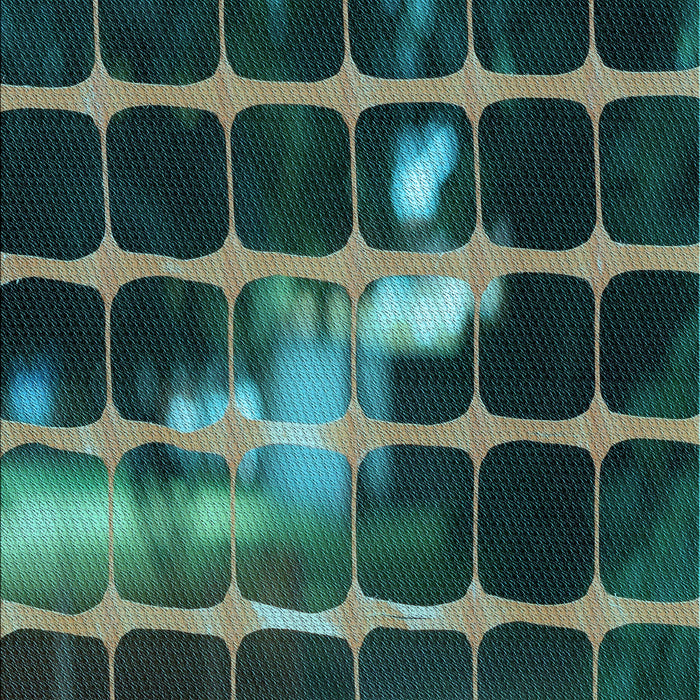 Patterned Mint Green Rug, pat390lblu