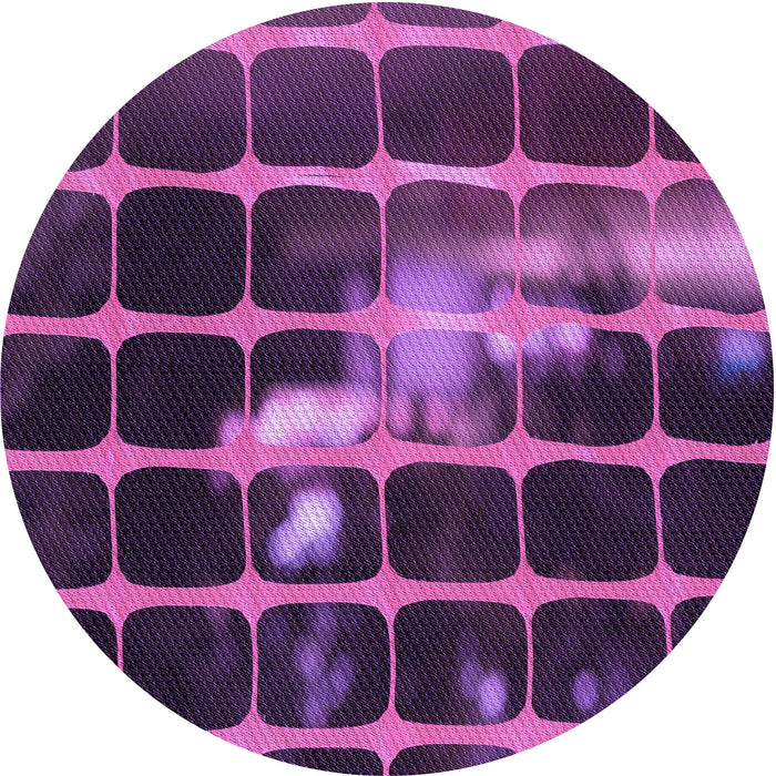 Square Patterned Dark Purple Rug, pat390pur