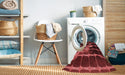 Machine Washable Transitional Red Rug in a Washing Machine, wshpat390rd