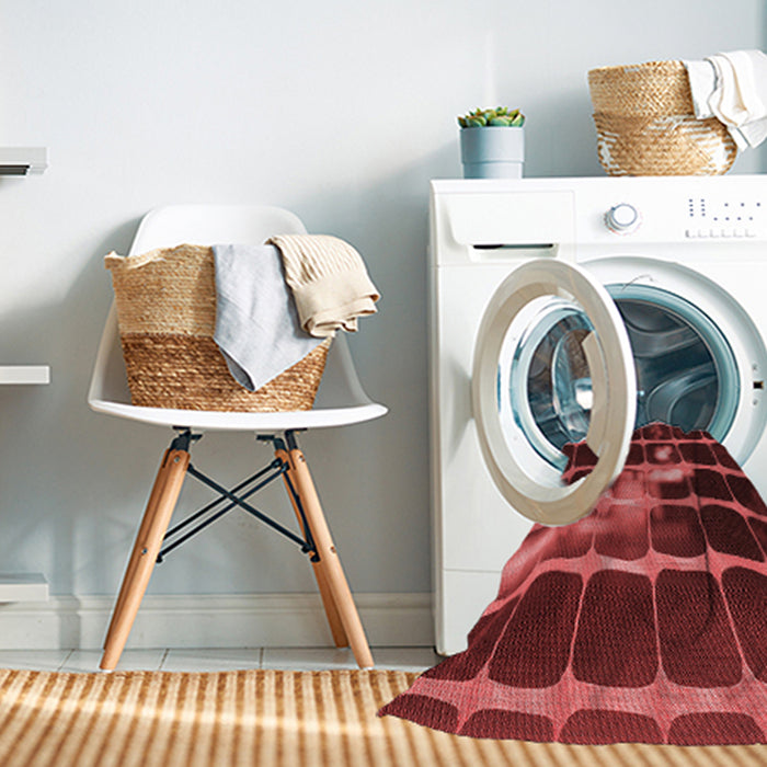 Machine Washable Transitional Red Rug in a Washing Machine, wshpat390rd