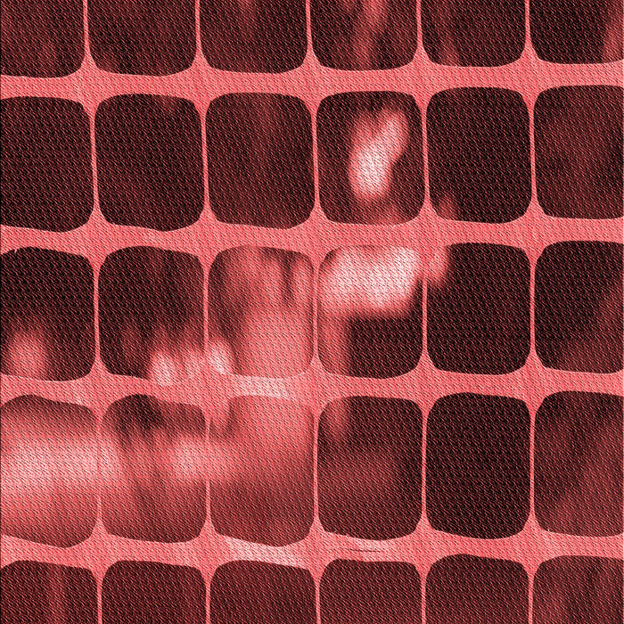 Patterned Red Rug, pat390rd