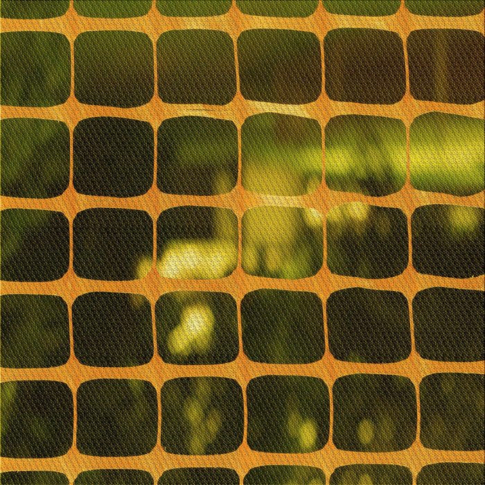 Round Patterned Black Brown Rug, pat390yw