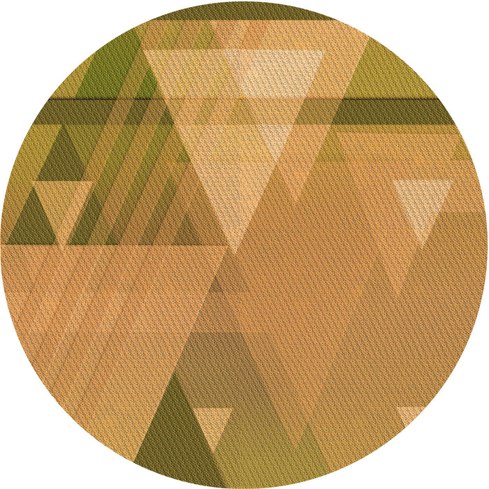 Square Patterned Dark Bisque Brown Rug, pat3900org