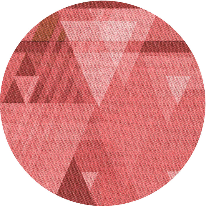 Square Patterned Red Rug, pat3900rd