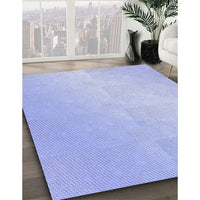 Patterned Sky Blue Rug, pat3901blu