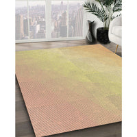 Patterned Golden Gold Rug, pat3901brn