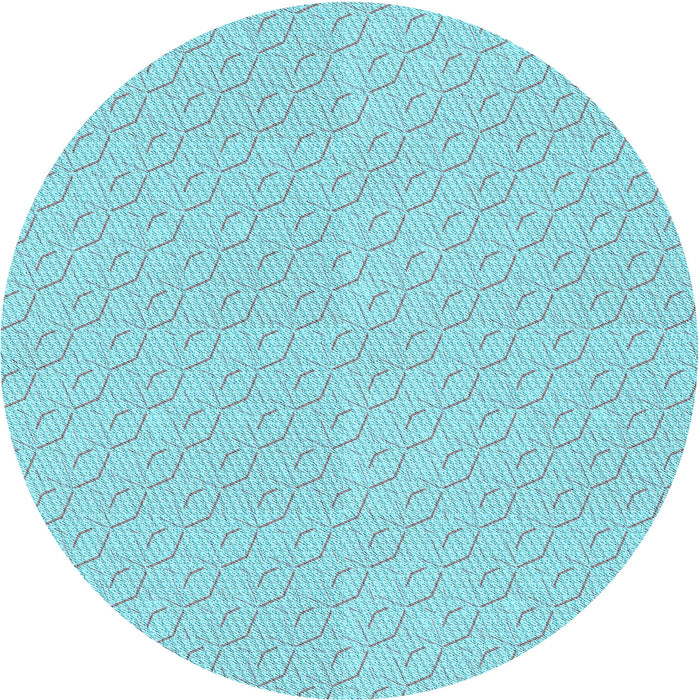 Square Machine Washable Transitional Blue Turquoise Green Rug in a Living Room, wshpat3902lblu