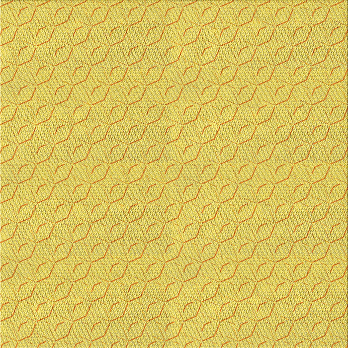 Round Machine Washable Transitional Yellow Rug, wshpat3902yw