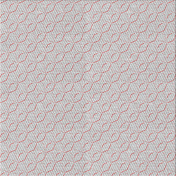 Square Patterned Platinum Gray Novelty Rug, pat3902