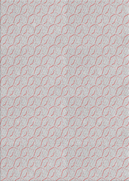 Patterned Platinum Gray Novelty Rug, pat3902