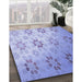 Machine Washable Transitional Blue Rug in a Family Room, wshpat3903blu