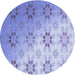 Square Patterned Blue Rug, pat3903blu