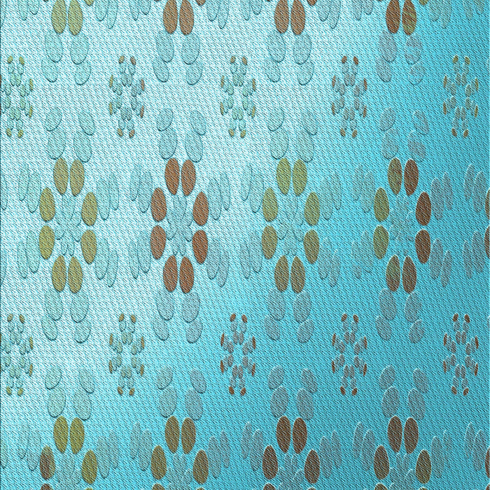 Patterned Seafoam Green Rug, pat3903lblu