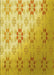 Machine Washable Transitional Bright Gold Yellow Rug, wshpat3903yw