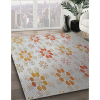 Patterned Gray Novelty Rug, pat3903