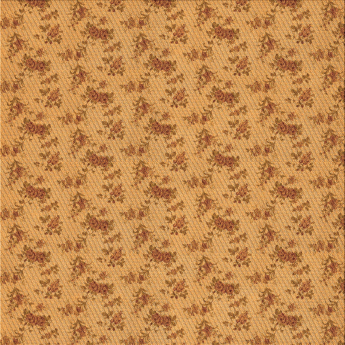 Round Machine Washable Transitional Orange Rug, wshpat3904org