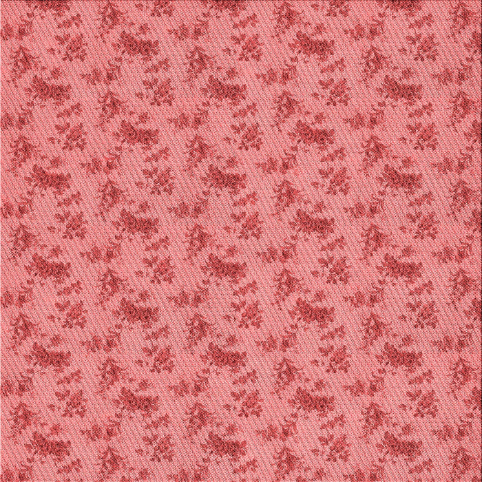 Round Patterned Ruby Red Rug, pat3904rd